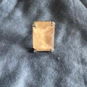 Swarovski Tan Stone Ring One Size